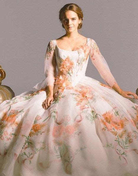 emma watson belle wedding dress.